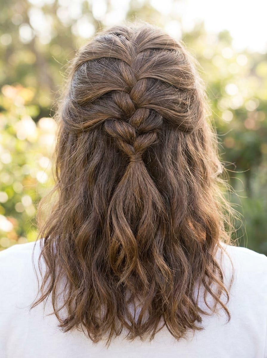 Half-up French Braid - Half-up Frisur